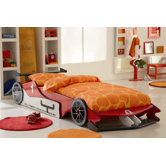 Red Formula One Car Bed Frame