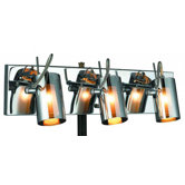 Silhouette Three Light Wall Sconce in Chrome