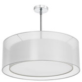 ./4 Light Double Drum Pendant