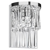 Josephine Two Light Crystal Wall Sconce in Polished Chrome