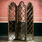 Accents Mirrored 3 Panel Screen