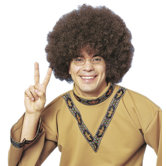 Clown Jumbo Afro Wig in Brown