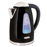 360 Rapid Boil 1.7 Litre Cordless Kettle in Black Steel