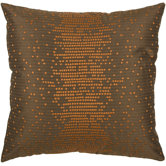 T-3886 18" Decorative Pillow in Brown / Orange
