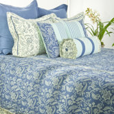 Indigo Bedding Set in Cream / Blue