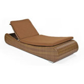 Long Island Single Adjustable Chaise Lounge with Cushion