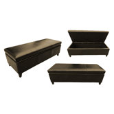 Austin Bicast Leather Storage Bench