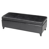 Austin Bicast Leather Storage Bench