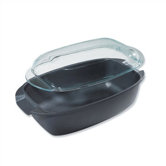 Roasting Pan with Lid 8.3" x 13"