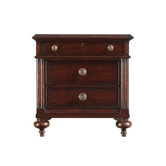 The Classic Portfolio British Colonial 3 Drawer Nightstand