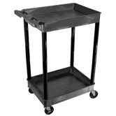 Two Tub Shelf Utility Cart