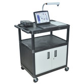40" High, Low Priced Table with Locking Cabinet