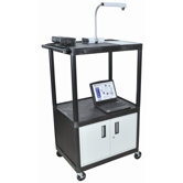 54" High, Low Priced Table with Locking Cabinet/Electric