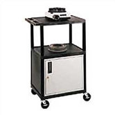 42" High Open Shelf Endura Equipment Table with Locking Cabinet