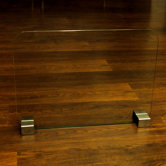 Glass Fireplace Screen
