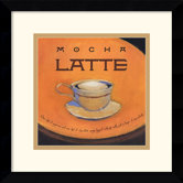 Mocha Latte Framed Print by Jillian David Design