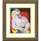 The Dream by Pablo Picasso, Framed Print Art - 16.12" x 14.12"