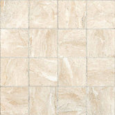 Torre Venato 3" x 3" Glazed Porcelain Mosaic Tile Crema
