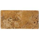 8" x 12" Tumbled Travertine in Oro