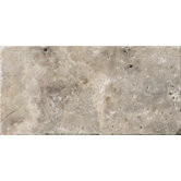 3" x 6" Tumbled Travertine in Silver