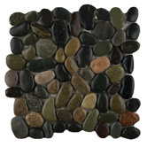 Rivera 12" x 12" Pebble Mosaic in Natural