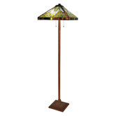 Tiffany Style Mission Floor Lamp