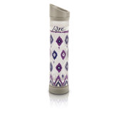 Savoy 16 Oz Ikat Glass Water Bottle
