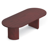 Ventnor Conference Racetrack Table with 2.5 Drum Bases