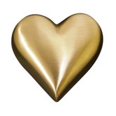 Brass Heart Keepsake Urn