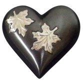 Falling Leaves Heart Keepsake Urn