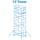 Homebuilder 15' Scaffold Tower with Casters
