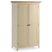 Camden Painted Pine and Ash Full Hanging Wardrobe
