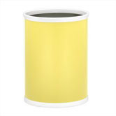 Bartender's Choice Fun Colors Oval Waste Basket in Lemon