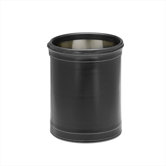 Stitched 10" Waste Basket in Black