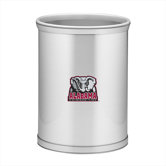 Collegiate Alabama Waste Basket in Brushed Chrome