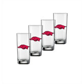 Collegiate 16 Oz Arkansas Glass (Set of 4)