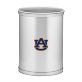 Collegiate Auburn Waste Basket in Brushed Chrome
