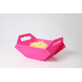 Folding Colander in Pink