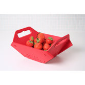Folding Colander in Red