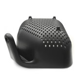 Large Square Colander in Black