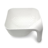 Small and Medium Square Colander in White