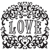 Jonathan Adler Love Flock Wall Art Kit
