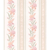 Stripe Floral Wallpaper