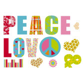 Euro Love And Peace Wall Decals