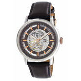 Men's Straps Automatics Watch in Brown and Rose Gold