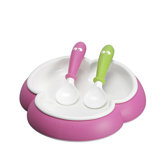 Plate and Spoon Set in Pink