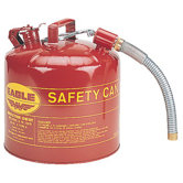 Type ll Safety Cans - yellow type ii 5 gallonsafety can w/12" flex sp