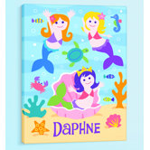 Mermaids Personalized Canvas Art