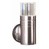14cm LED Wandleuchte "Optica" in Aluminium eloxiert