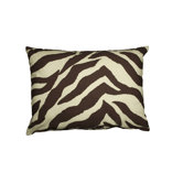 Brown Zebra Oblong Pillow